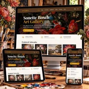 Sonette Bosch Art Gallery — Custom Gallery & Order App Development